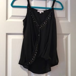 Black flowy top size medium